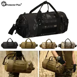 PROTECTOR PLUS Tactical Men Handbag High Capacity Travel Bag Military Molle 10 Inch Tablet Crossbody Shoulder Bag Outdoor Sports