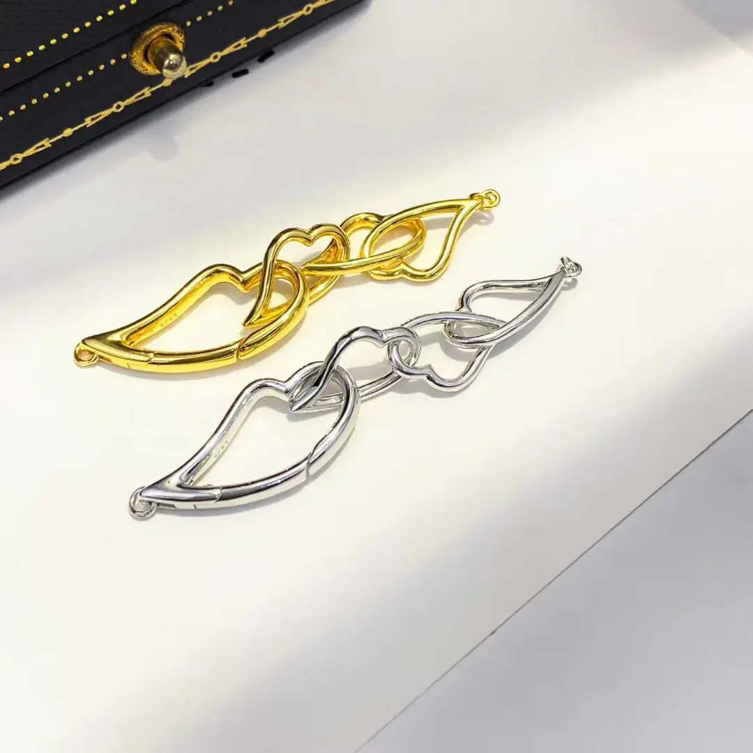 Wholesale DIY S925 Sterling Silver Pendant Necklace Bracelet Clasp Hook Accessories for 8-15mm Pearls 5pcs/lot