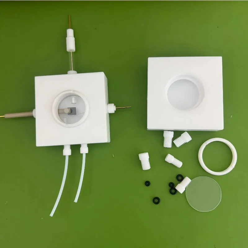 10 مل في - خلية التحليل الكهربائي Situ Raman مع مكونات PTFE - معدات كهروكيميائية عالية الجودة #6