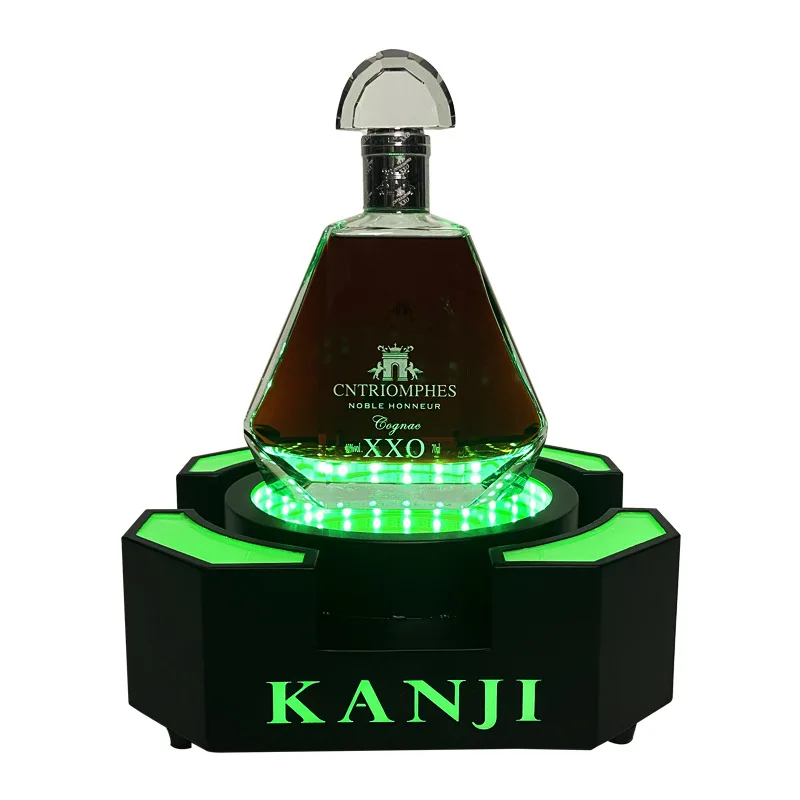 

Bar LED luminous wine seat crystal column champagne base flower ring XO foreign wine wine Torvez two-color adjustment