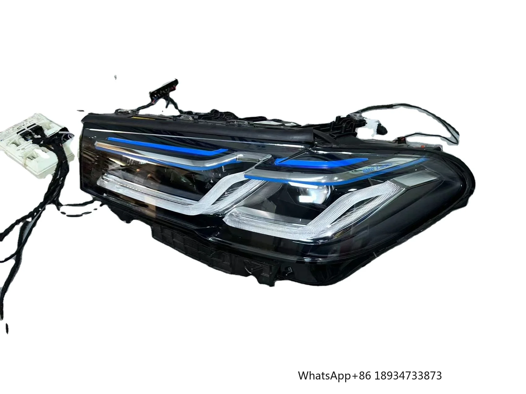 For bmw 5 Series 525li 528li 530li Headlight Blue Eyebrow Upgrade New Model Body Kit F10 Updates G30 Headlight Body Kits