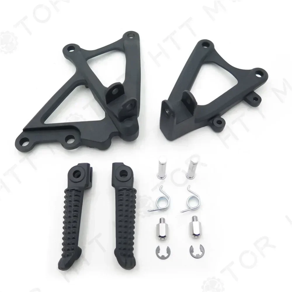 

Motorcycle Front Rider Foot Rest Pegs Brackets For 2009-2014 Yamaha R1 Black