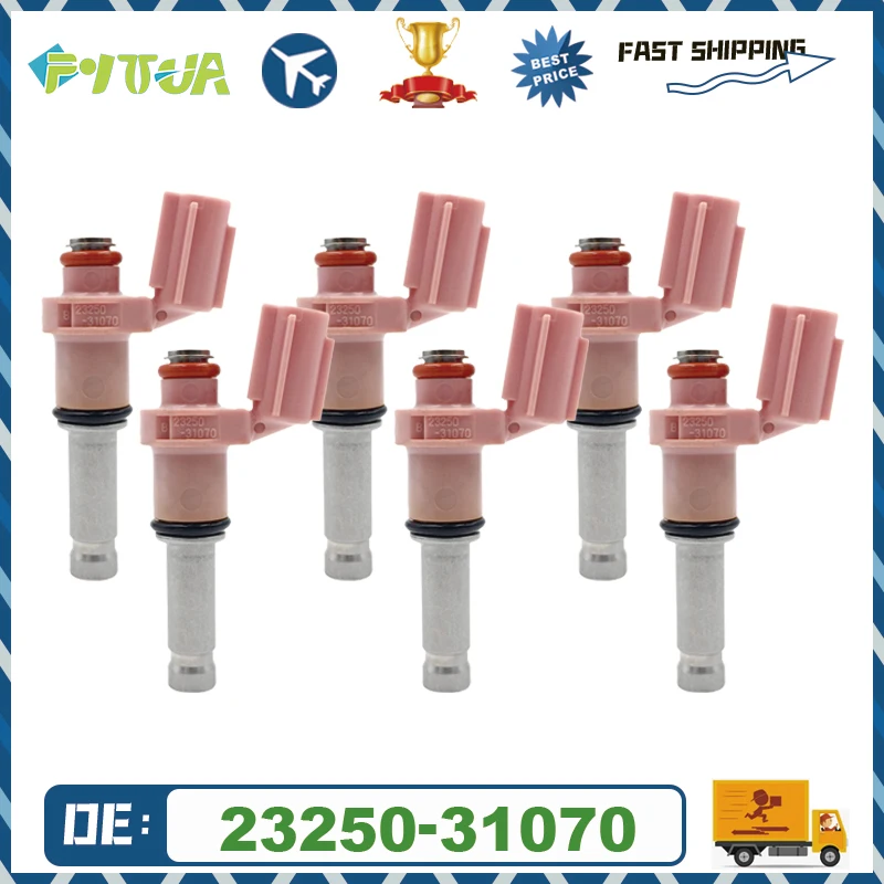 

6pcs Fuel injector 23250-31070 for LEXUS 2007-2015 IS350 GS350 GS450H 3.5L 5.0L Car Injectors Injection Replacement