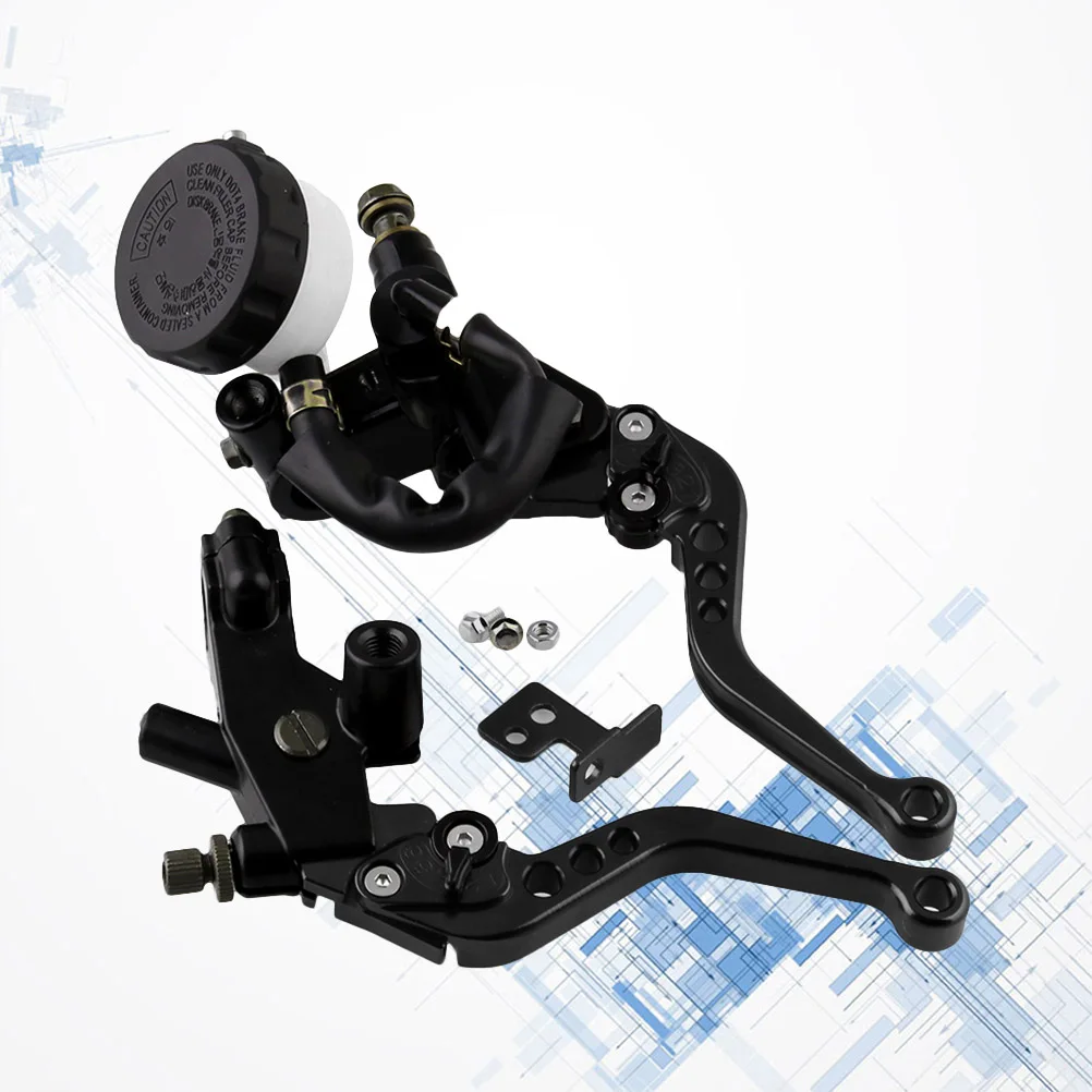 

1Pair Front Brake Clutch 22mm Master Cylinder 6 Position Adjustable Aluminum Alloy Lever Motorcycle Scooter Atv Parts