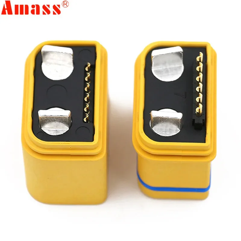 AMASS AS300E Copper Plated Silver Ultrasonic Welding High Current Connector Plugs for RC DIY Model