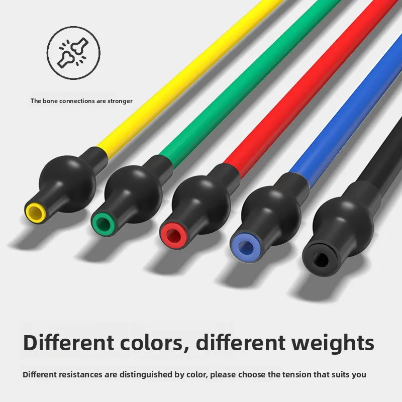 Picture 4: 1pc 3-Level Resistance Bands with Handles for Home Workouts and Strength Training - Perfect for Yoga, Pilates, and Fitness Equip