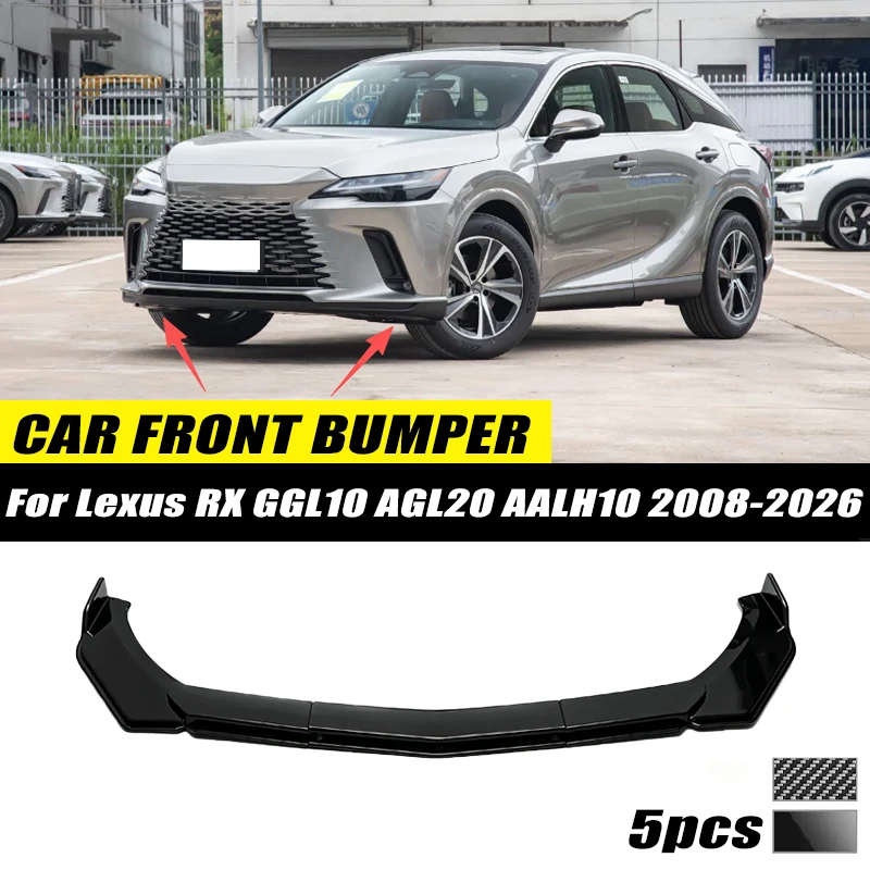 For Lexus RX GGL10 AGL20 AALH10 2008-2026 Front Bumper Lip Front Guard Spoiler High-quality ABS Material Body Kit Front Lip
