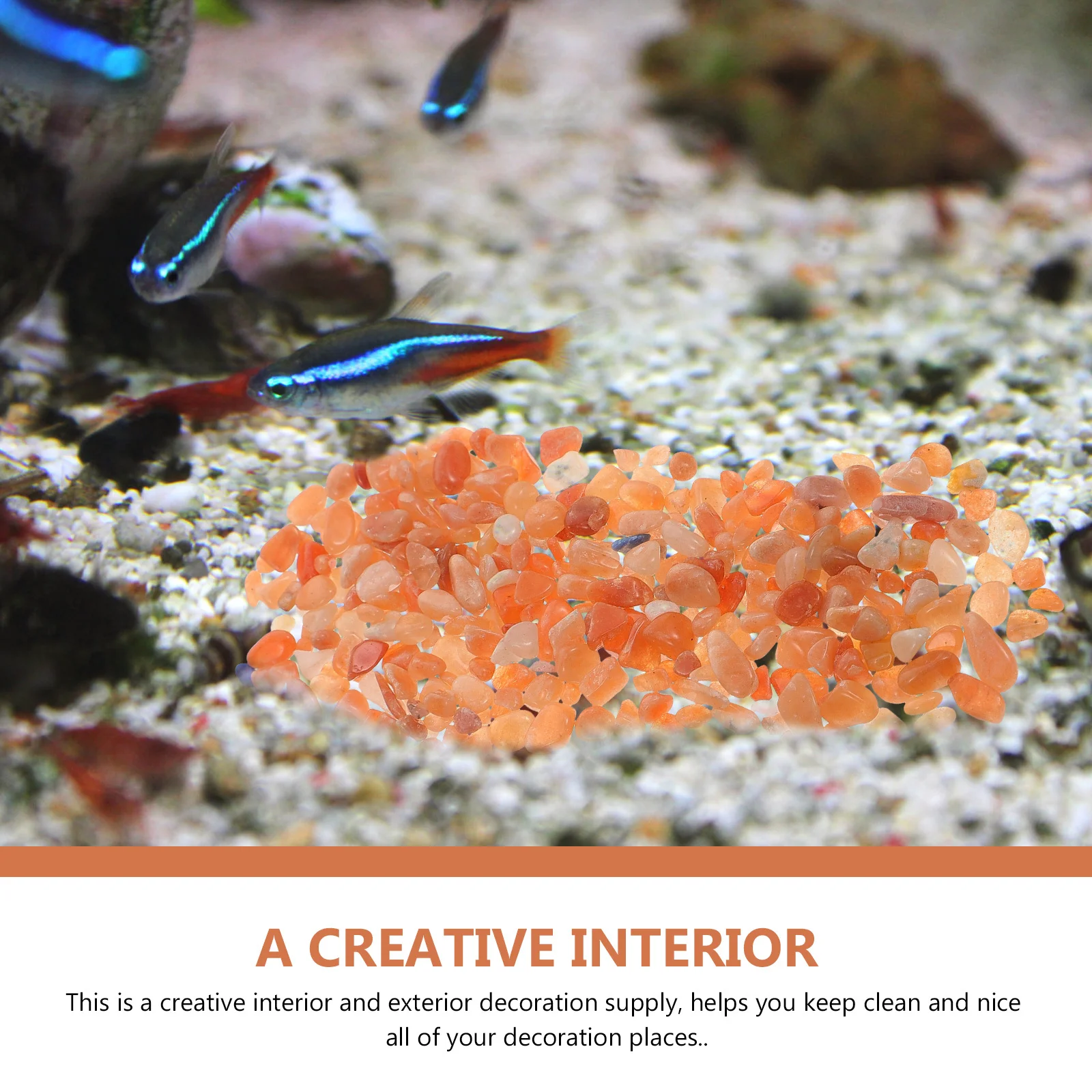 

1 Pack Crystal Stone Decor Landscape Stone For Aquarium Fish Tank Plant Pot Garden Pond Water Feature Ornament Gardening