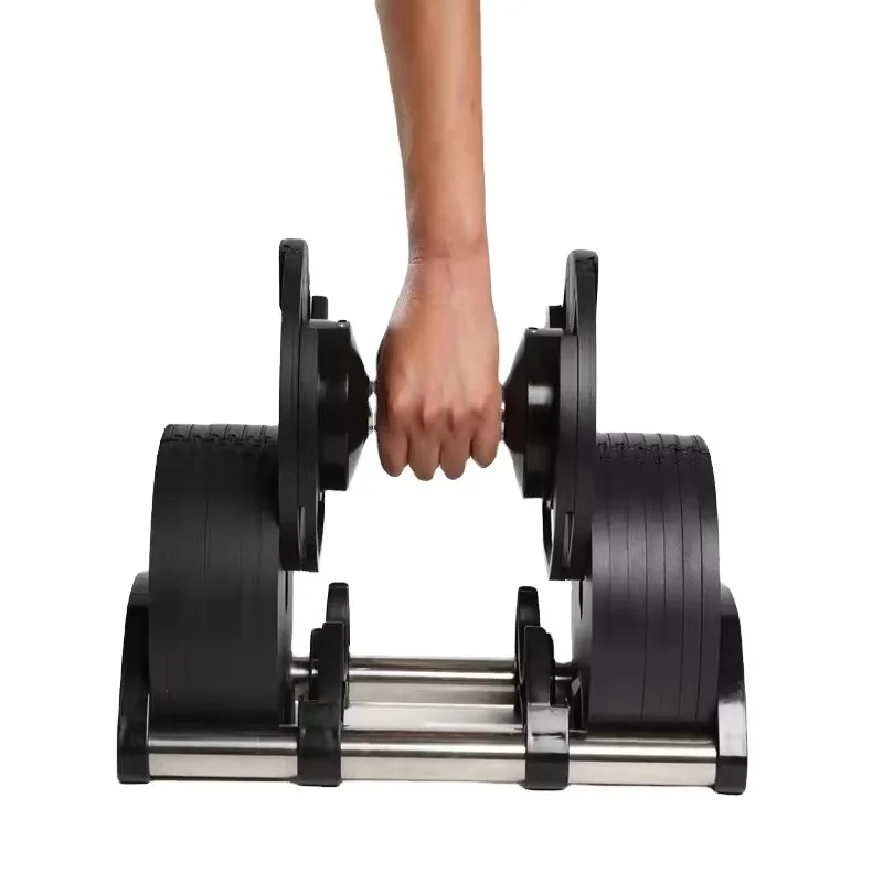 YTYIN Wholesale Gym Adjustable Dumbbells Set 4kg To 20kg Increments Fast Shipping Free Weight Workout Steel Material