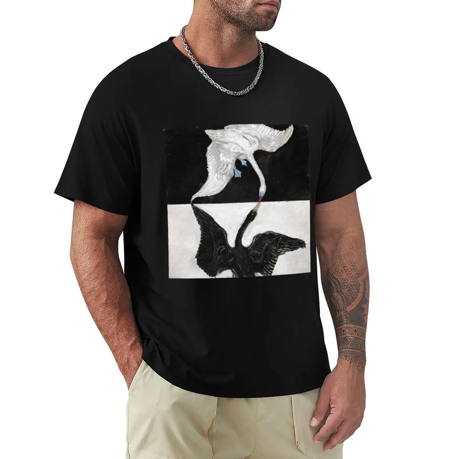 The Swan by Hilma af Klint, 1915 T-Shirt man t shirts for men casual T-Shirt
