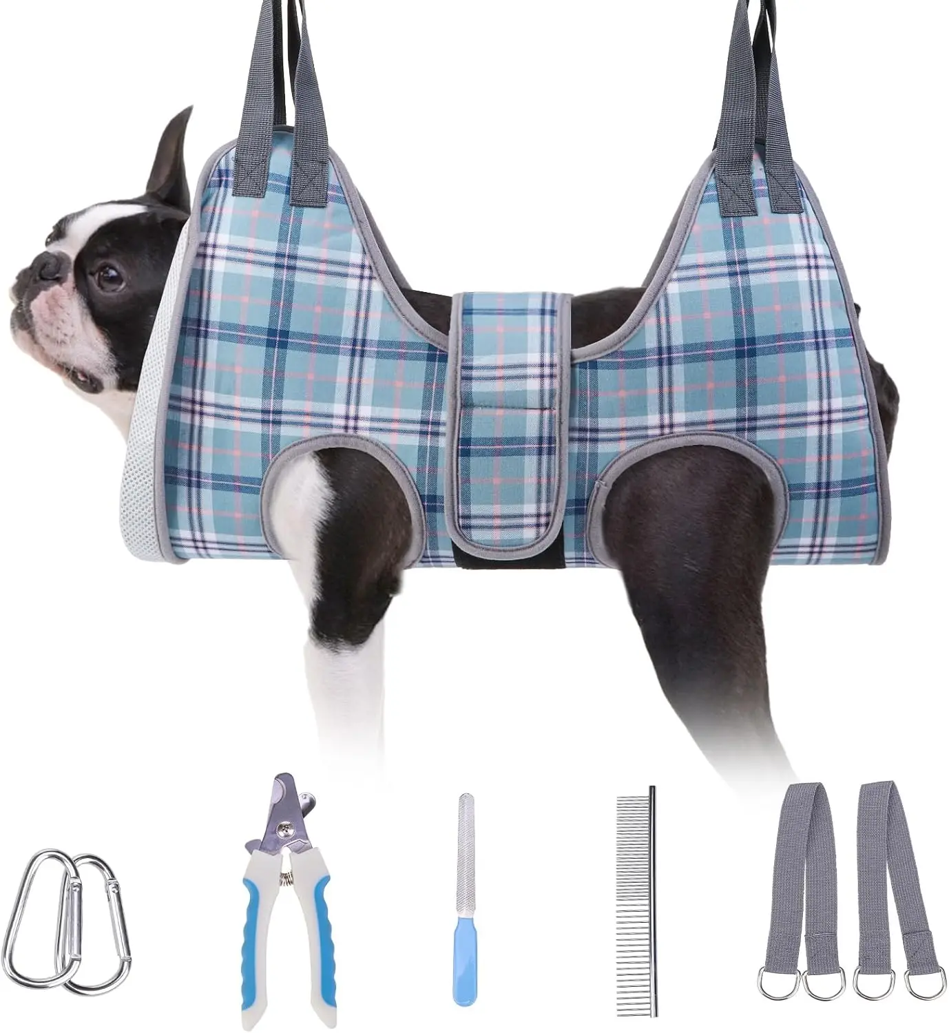 

Dog Grooming Hammock, Small Dog Sling For Nail Trimming, Dog Hanging Harn For Claw Care With Thi Fabric Ne Support Wide Strap