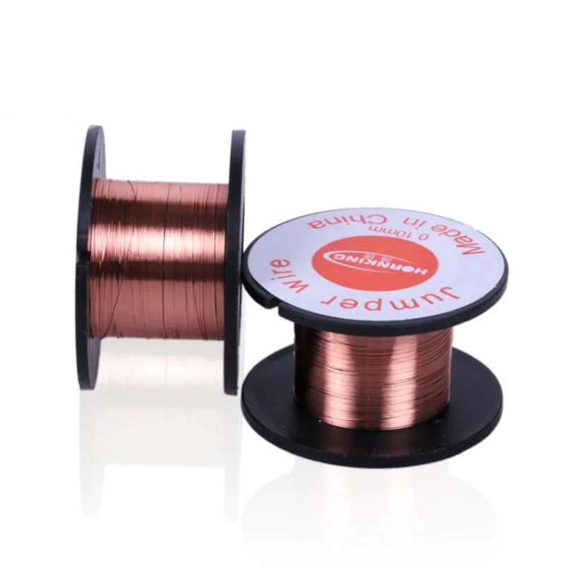 5PCS  0.1mm Copper Soldering Solder PPA Link Jumper Wire Maintenance Jump Line Enamelled Repair Reel Welding Wire