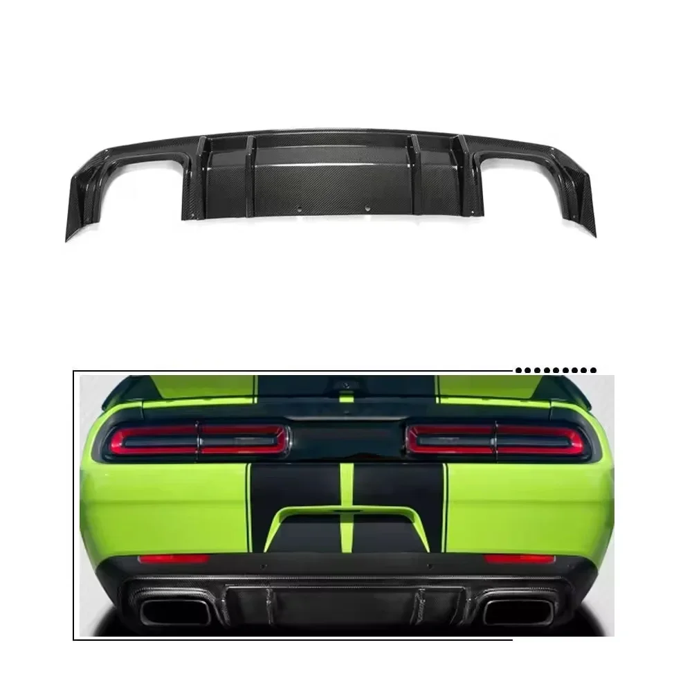 

A True Dry Carbon Fiber Rear Bumper Diffuser Suitable for Dodge Challenger 2015-2019