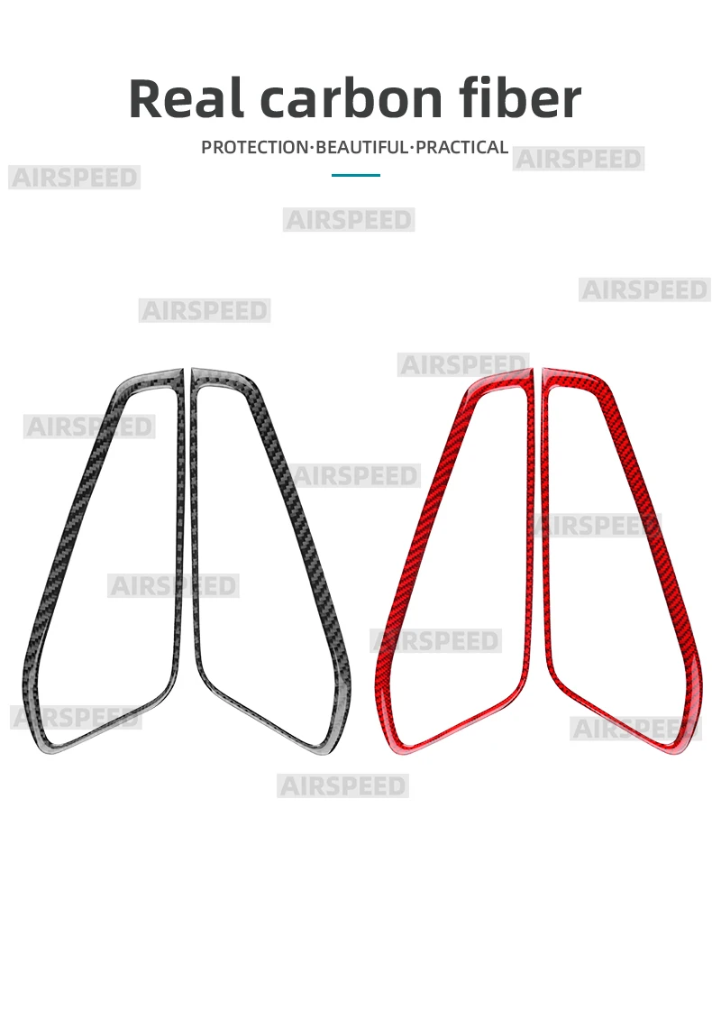 Für Volkswagen Scirocco 2008-2012 2013 2014 2015 2016 2017 2018 Echte Weiche Carbon-Faser Schalthebel-Seitenrahmen-Aufkleber Innenausstattung – Detail 2