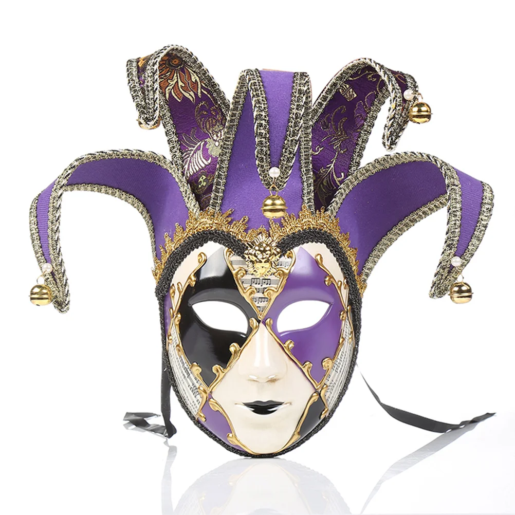 Full Venetian Masquerade Decorations Vintage Face Cover Miss Decorative Masks for Wall