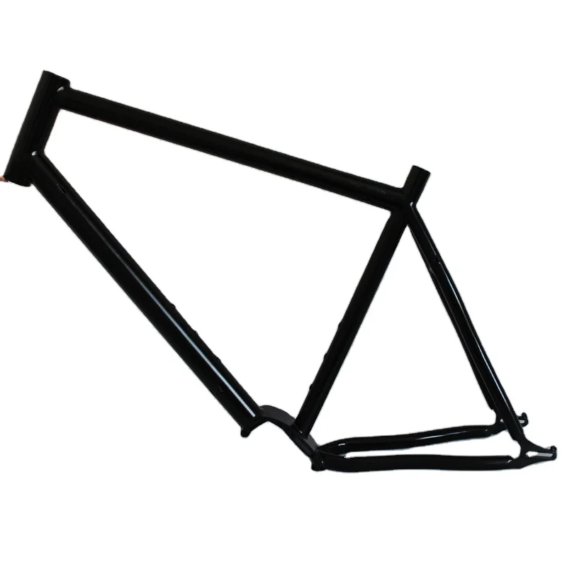 Pinion Gear Bike Frame With Sliding Dropouts And Black Color