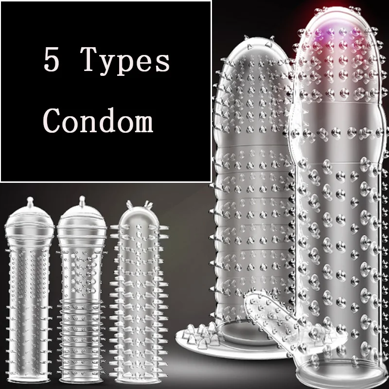 Penis Extender Sleeve Reusable Condom Crystal Cock Sleeve Delay Ejaculation Clitoral Stimulator Sex Toys For Men Intimate Good