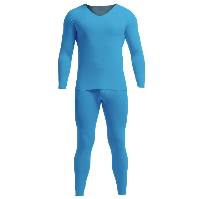 

Мужской комплект термобелья с флисовой подкладкой, утолщенный базовый слой, приталенный крой, бесшовный, морозостойкий и теплый для осени и зимы