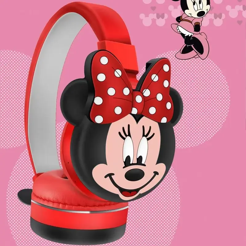 ديزني-سماعات بلوتوث لاسلكية مع ميكروفون ، AH-806 ، ستيريو HIFI ، قابلة للطي ، رسوم متحركة متحركة ، هدية عيد ميلاد ، جديد ، 2023