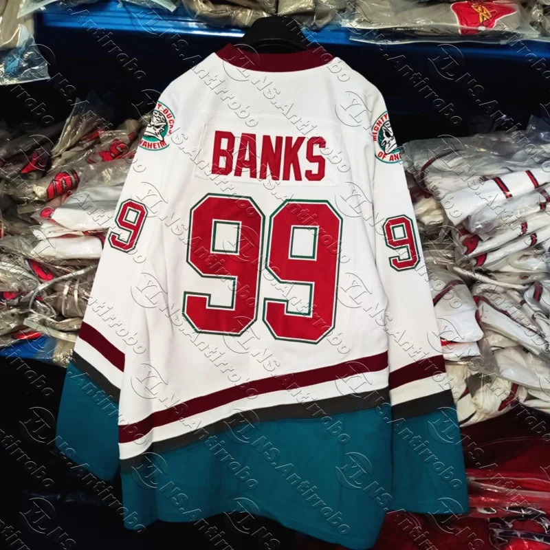 White Duck Ice Hockey Jersey إصدار الفيلم رقم 99 ملابس رياضية موحدة منزلية مجموعة فنون الدفاع عن النفس من البر الرئيسى للصين