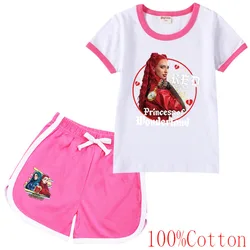 Discents 4 abbigliamento per bambini pigiama estivo cotone manica corta The Rise of Red Costume Girls Sportswear Tshirt e Shorts set