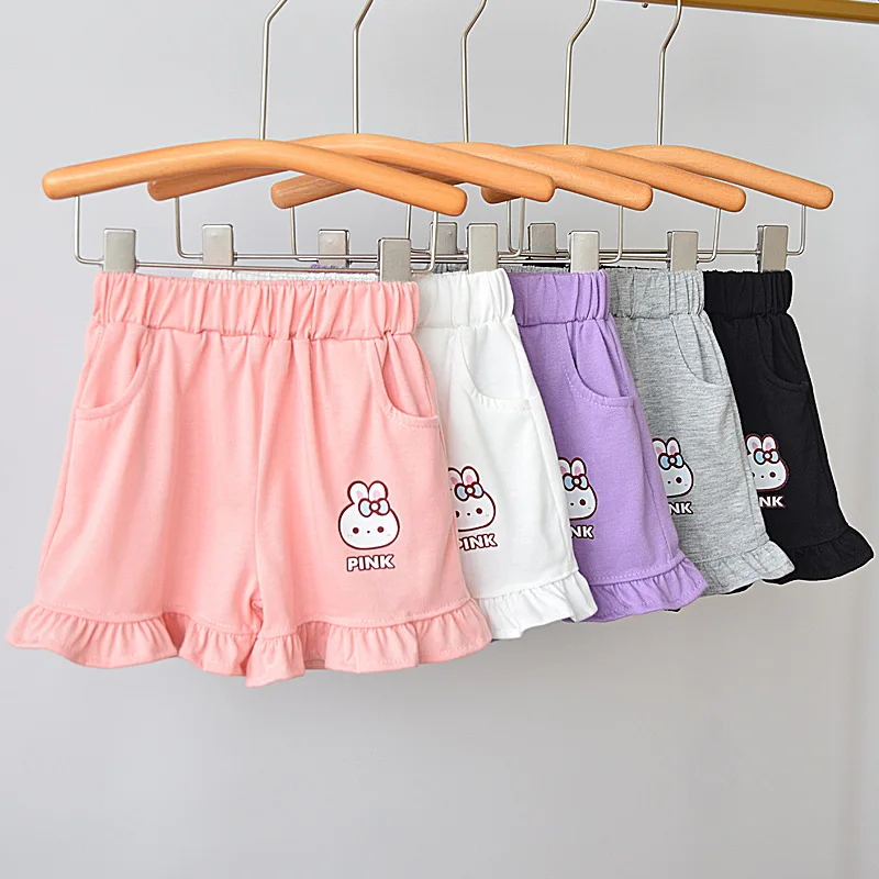 2026 Fashion Summer Kids Casual Shorts Cute Trendy Three Points Hot Pants Daily Outerwear For Little Girls