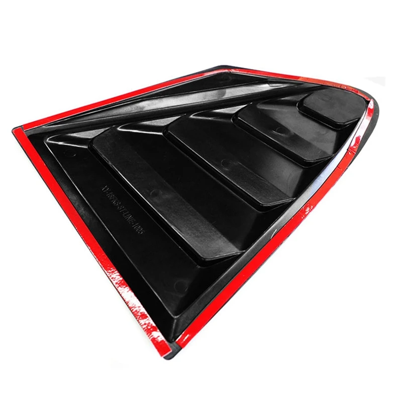 

L39A-Rear Window Side Louvers Vent Cover Stickers, For Ford Focus ST-LINE Hatchback 2019 2020 Window Blinds Trim