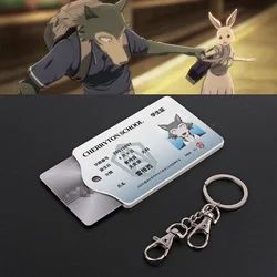 BEASTARS Legosi Cosplay Acrylic Student Card Holder Keychain Card Case Bag Bank Card Holder Props