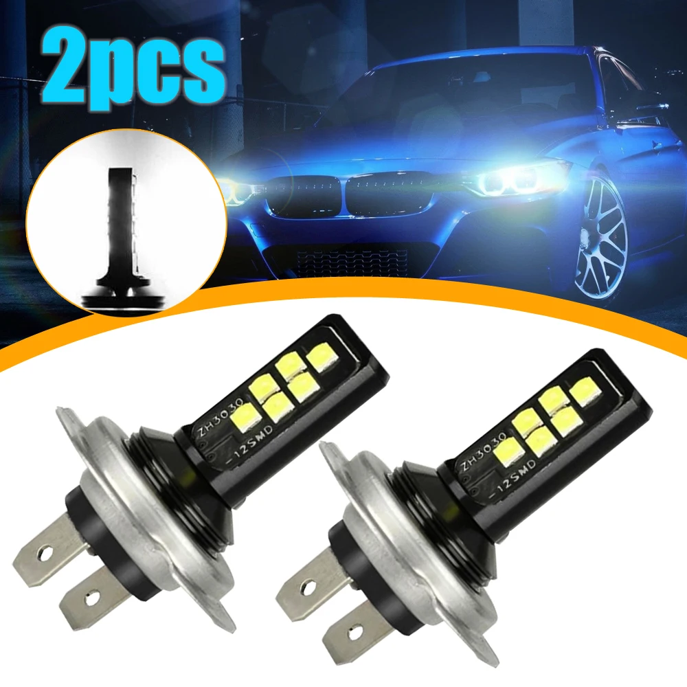 2Pcs Car H7 Combo LED for Headlight Kit Bulbs Headlight Bulbs 52000LM 6000K 240W High and Low Headlights Accessories Universal