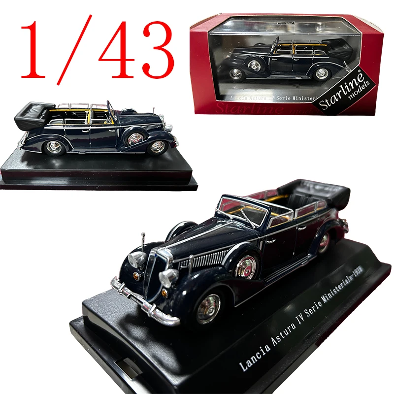 

Литая под давлением масштаб 1/43, Lancia Mussolini, модель автомобиля из сплава, игрушки для мальчиков, подарок, оригинальная коробка