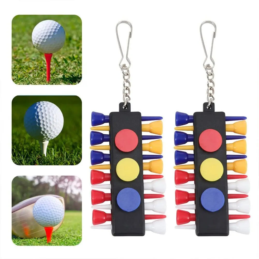 Porta t-shirt da Golf colorato nuovo regalo golfista 12 fori Golf Tee Organizer porta Tee da Golf in plastica