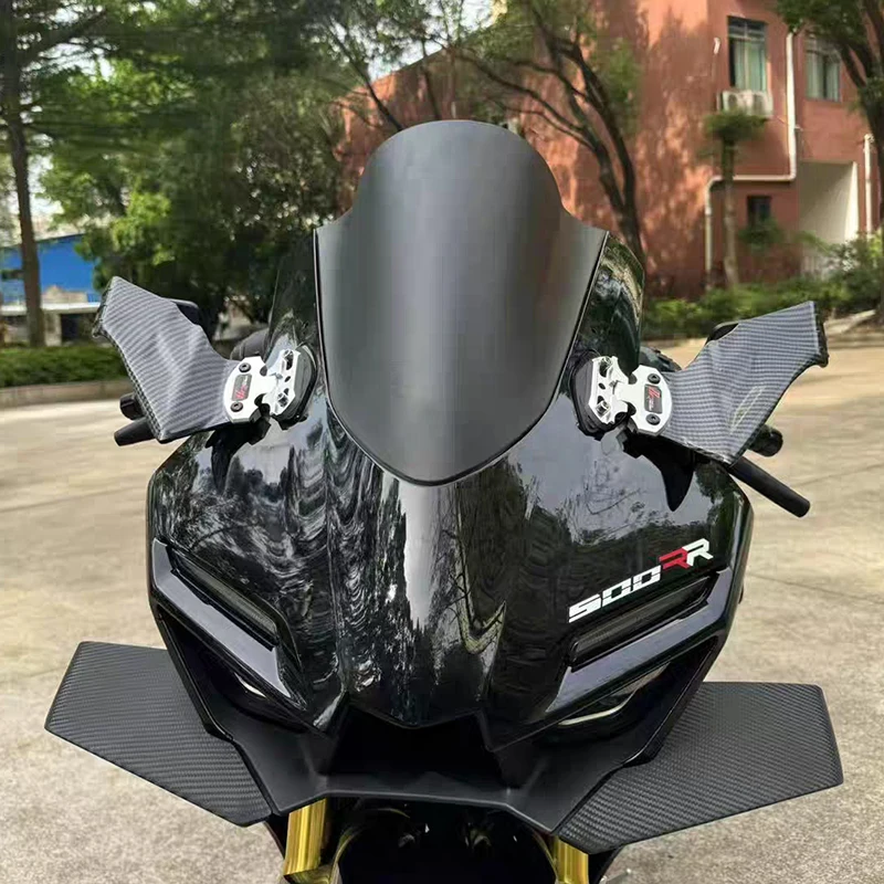 

Motorcycle Spoiler Mirrors Side Mirror Sports Car Fixed Wing Rearview Mirrors for Yamaha YZF R1 R3 R6 R15 R25 R125 Suzuki GSX250