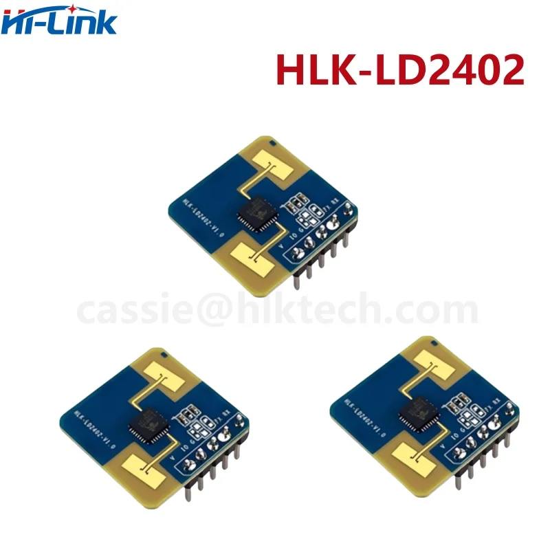 Hi-Link 24G HLK-LD2402 Static human body presence detection 7m AIoT millimeter wave sensor radar module GPIO and UART interfaces