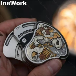 KAiS Lucky Ballad Fidget Slider Stainless Steels Carving Cool Gadget Sensory Toys