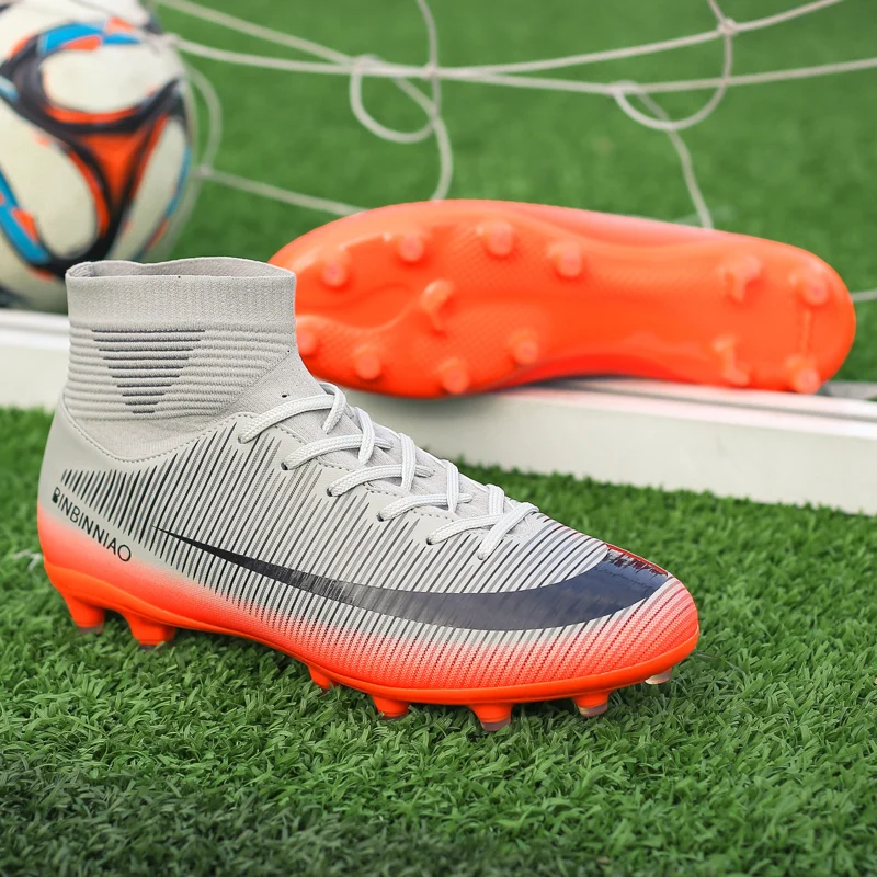 New Men Ultralight Soccer Shoes FG Professional Football Boots Unisex Non-Slip Training Soccer Cleats Outdoor Field