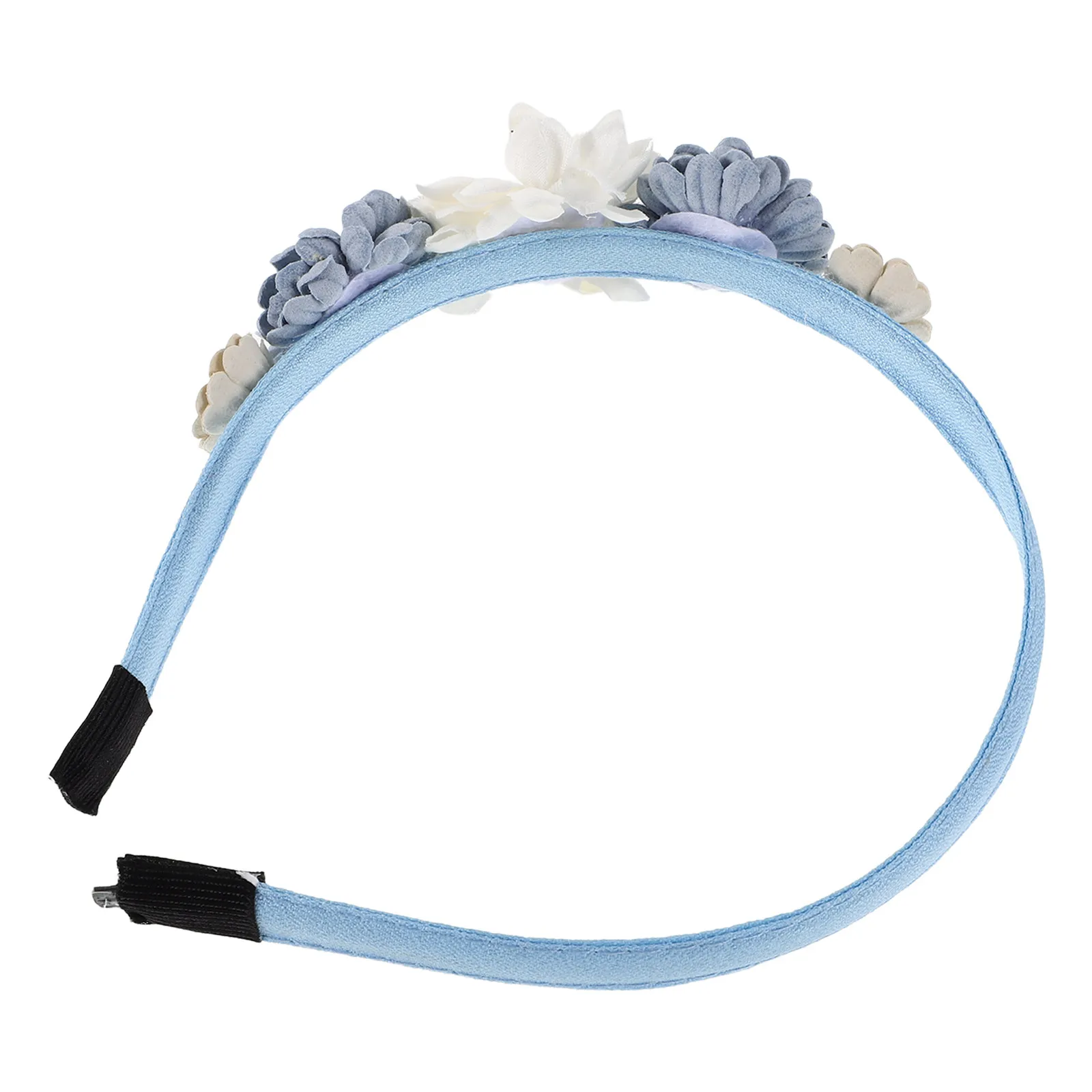 Korean Style Floral Headband for Girls Fairy Princess Flower Hairband Comfortable Lightweight Wedding Flower Girl Party Photo