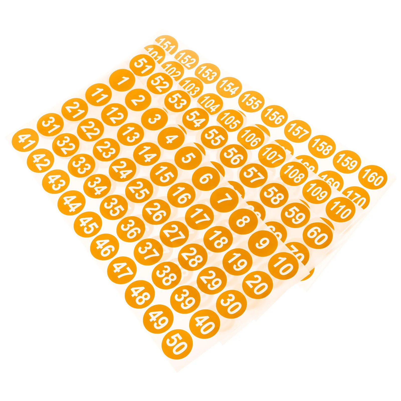 

8 Sheets Multi-Use Round Number Stickers Digital Labels Classification Marking Stickers For Storage Cabinet Keys Jar