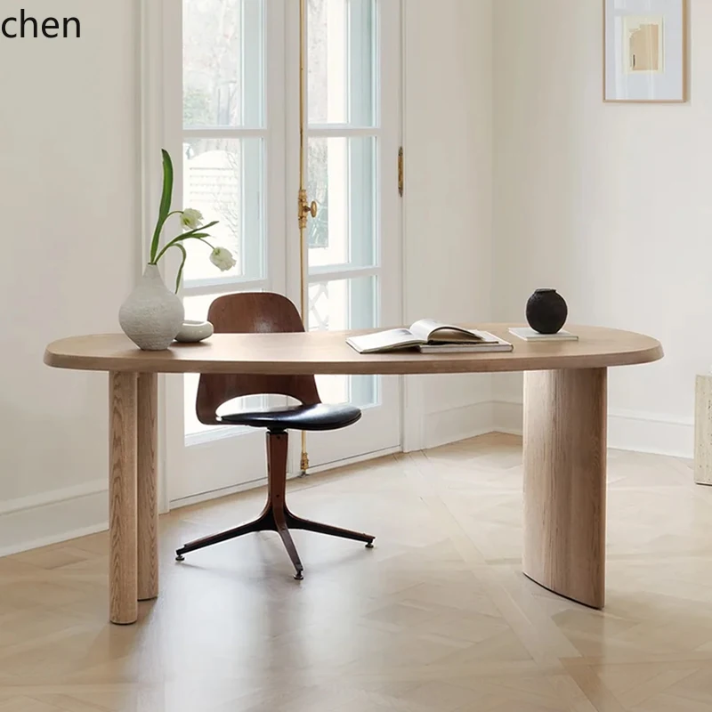 

HXL solid wood desk writing study table study work reading computer desk