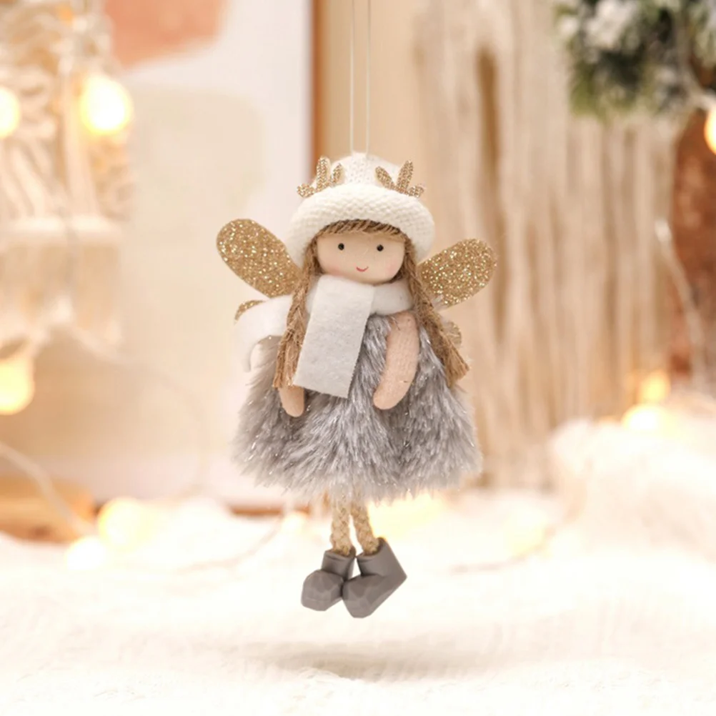 

3 pcs Antler Angel Pendants Lightweight Christmas Decorations Creative Xmas Tree Ornaments Party Decoration Photo Props Home