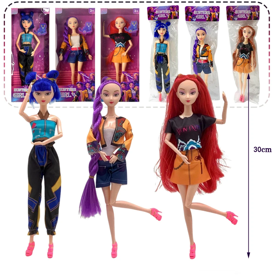 Mu lectas de dansadores de demonios Kpop de 11 pulgadas، figuras de acti de juguete Rumi Mira Zoey، hermosa princesa، mualecas de