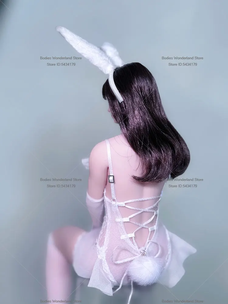 ในสต็อก 1/6 Scale ทหารหญิงเซ็กซี่ Lace Up ชุดสายยาวถุงน่องโบว์ขายืดหยุ่นแหวนสําหรับ 12 ''Action Figure Bod