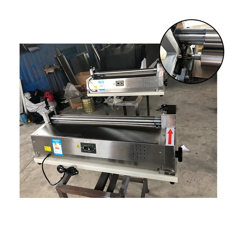 

Stainless Steel Corrugated Cardboard Gluing Machine Desktop CNC Single Sided Laminating Machine Platen Roller Gluing Machine