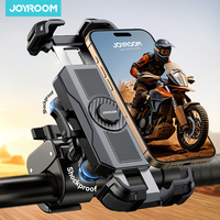 Joyroom Motorcycle Phone Holder Anti Vibration Phone Mount for Motorcycle Handlebar Bike Phone Mount for iPhone for 4.7-7” Phone