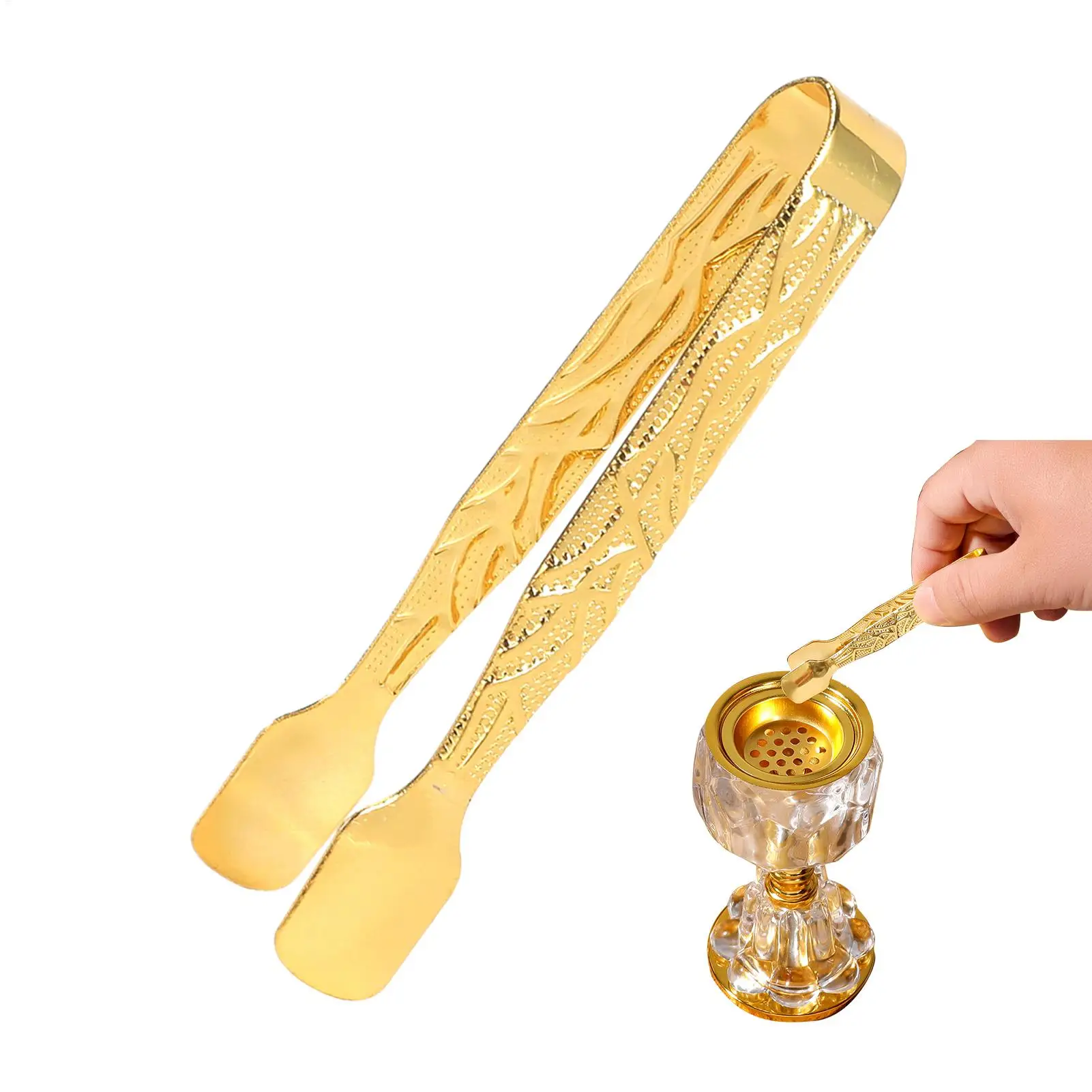 Incense Charcoal Tongs Metal Incense Holder Clamp Charcoal Tablets Locking Tongs for Meditation Yoga Studios Spa Lovers Church