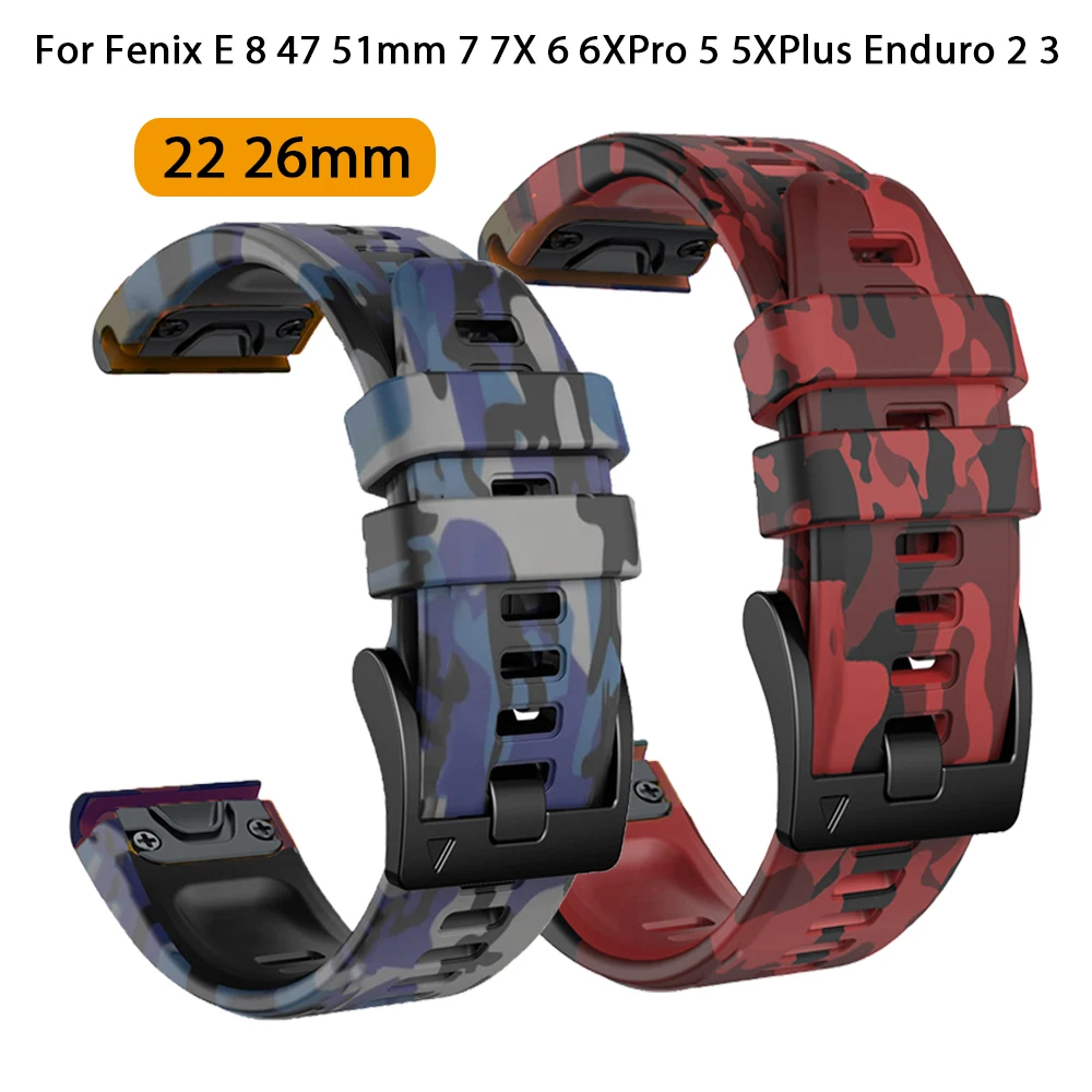 

For Garmin Fenix E 8 47 51mm 7X 7 6 6X Pro 5 5X Plus Quickfit Strap Watchband Enduro 2 3 Descent MK1 MK2i 935 Bracelet Wristband