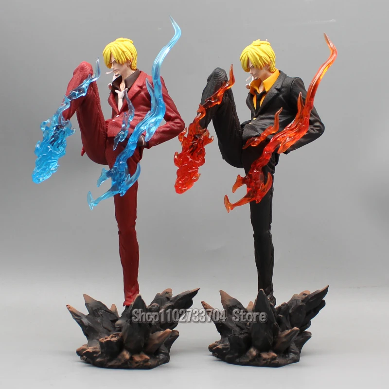 28 cm One Piece Figure Sanji Action Figures Suit Devil's Wind Foot Vinsmoke Sanji PVC Anime Model Collection Giocattoli Ornamen Regali