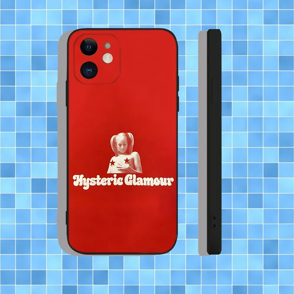Japanese Hysteric Glamour Phone Case For iPhone 16,15,14,13,12,11