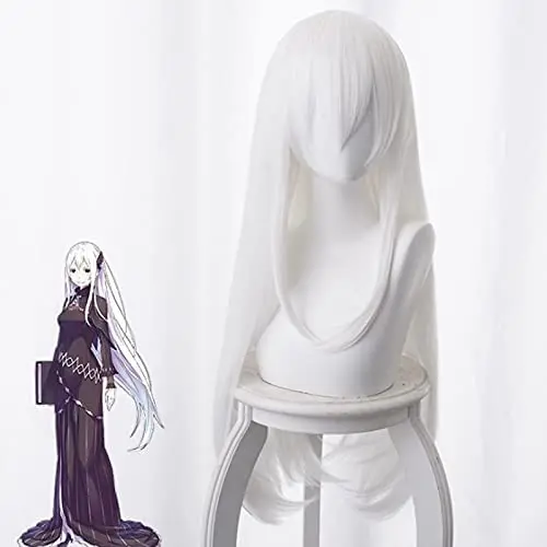 Perruque de cosplay synthétique résistante à la chaleur, Re Zero Starting Life In Another World, Re Zero kara Hajimeru Isekai Seikatsu, pour Halloween