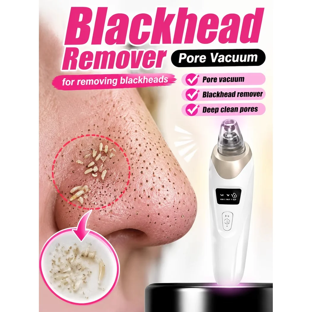 Electric Pore Vacuum Blackhead Remover for Removing Blackheads, Professional Facial Skin Pore Extractor Suction Machine