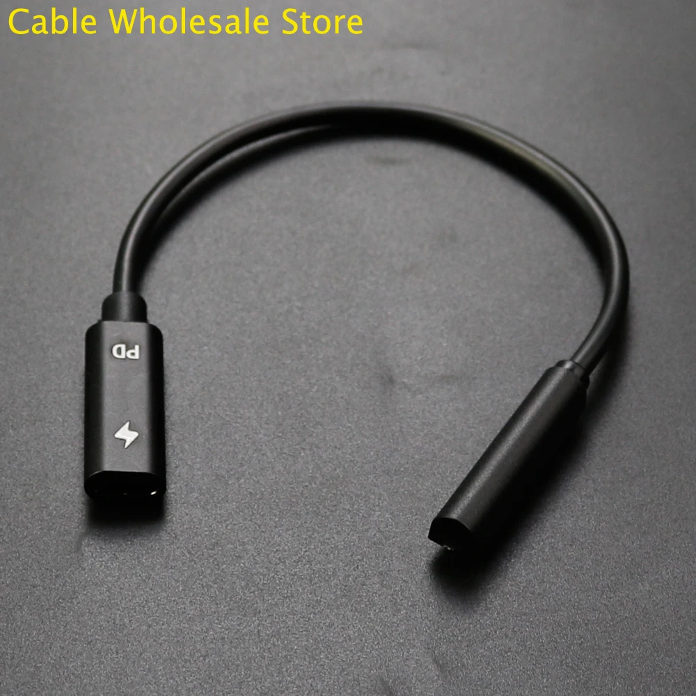 TYPE-C أنثى إلى مايكروسوفت PD سلك الطاقة مهايئ شاحن محول لمايكروسوفت السطح Pro2/Pro1/RT 65 واط PD كابل شحن سريع